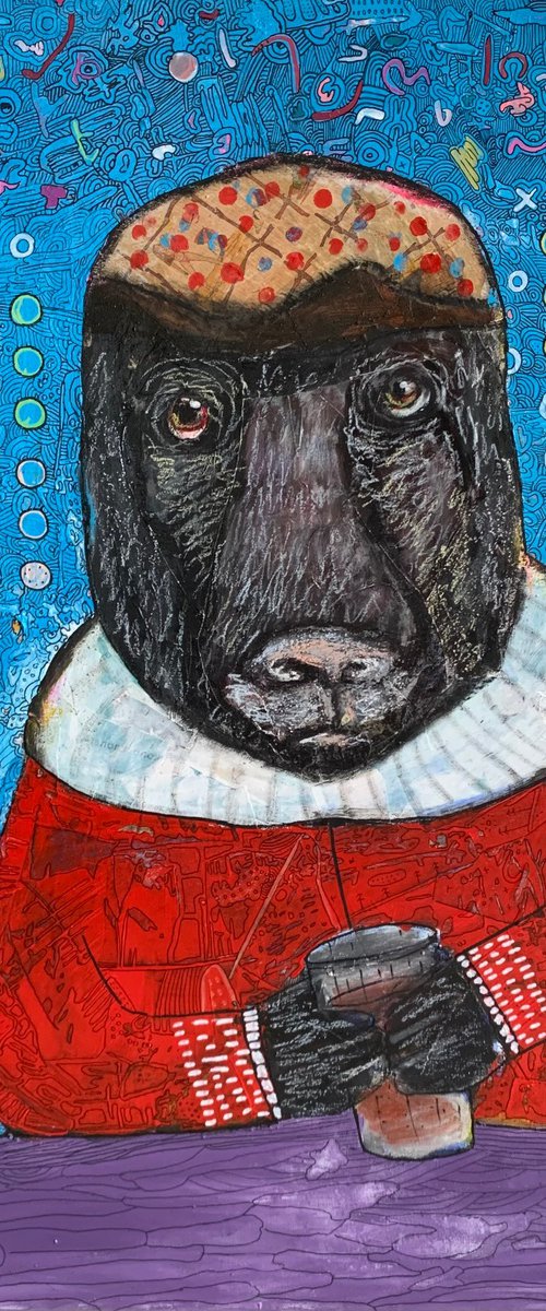 Drinking dog #149 by Pavel Kuragin