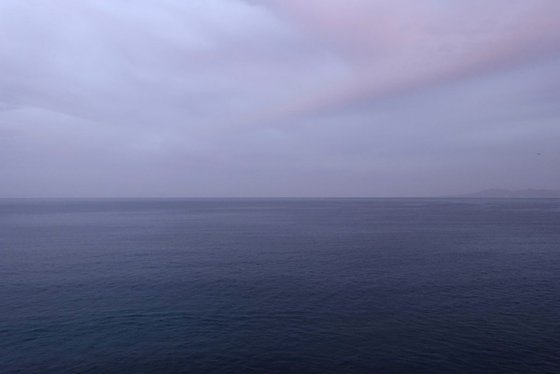 purple sea and sky