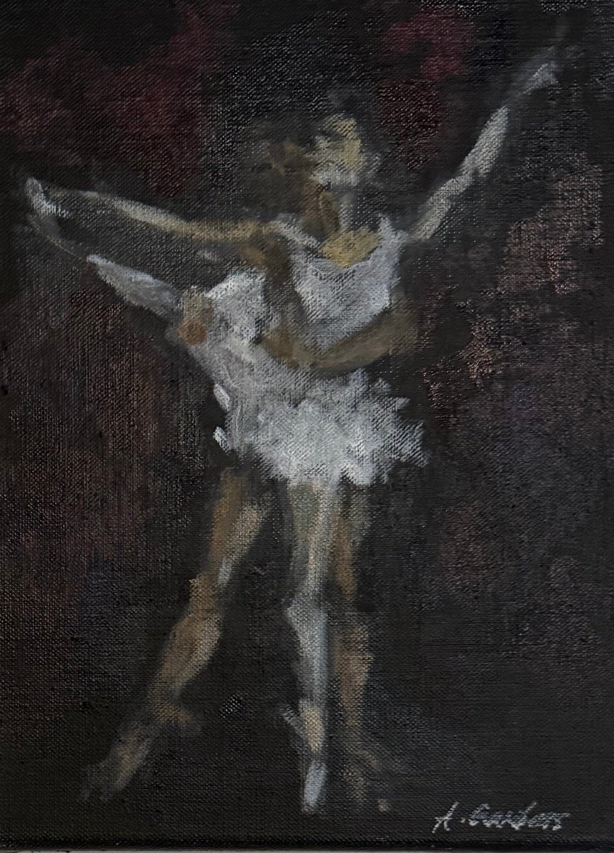 Expressive Oil Painting , Dancers (Study 2) By Alison Chambers, 9 X 11, Artwork For Sale On Artfinder