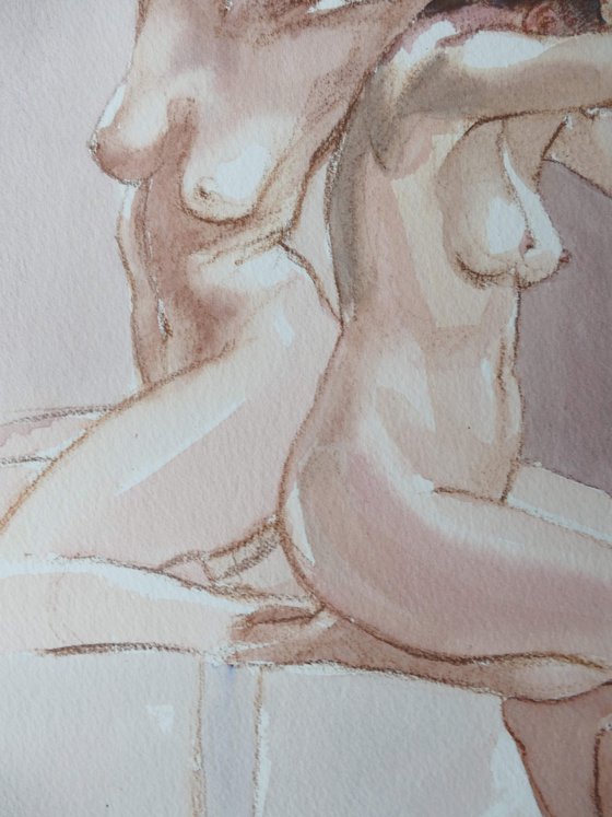 female nude 3 poses