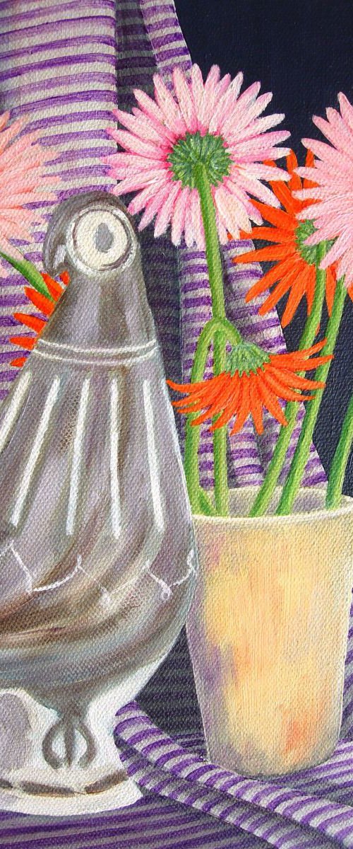 Still life with Gerberas by Ruth Cowell