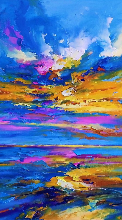 Abstract morning seascape 01 by Andrej  Ostapchuk