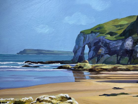 Limestone arch White Rocks Beach