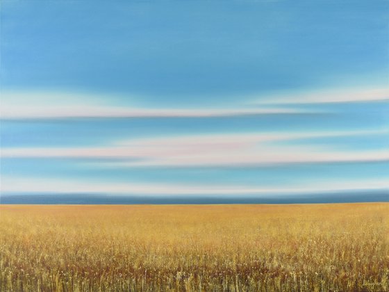 Summer Gold - Blue Sky Landscape