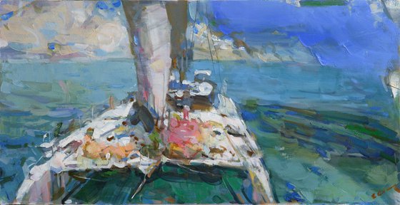 Landscape with boat
