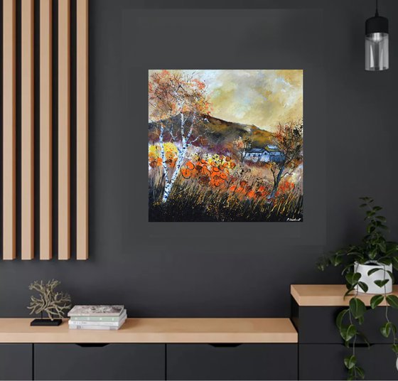 Orange flowers in autumn- 8823
