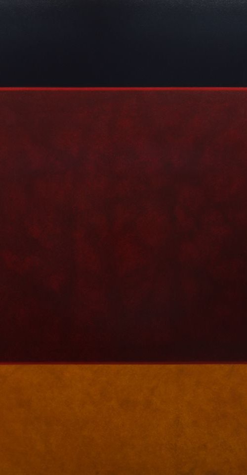 SANGUINE - Modern Color Field Painting on Linen Canvas by Rich Moyers