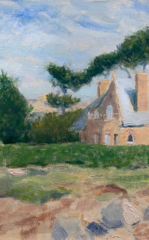 House on the Pink Granite Coast, Brittany by Gav Banns