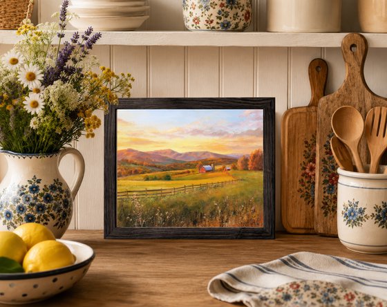 Rustic farm in the countryside