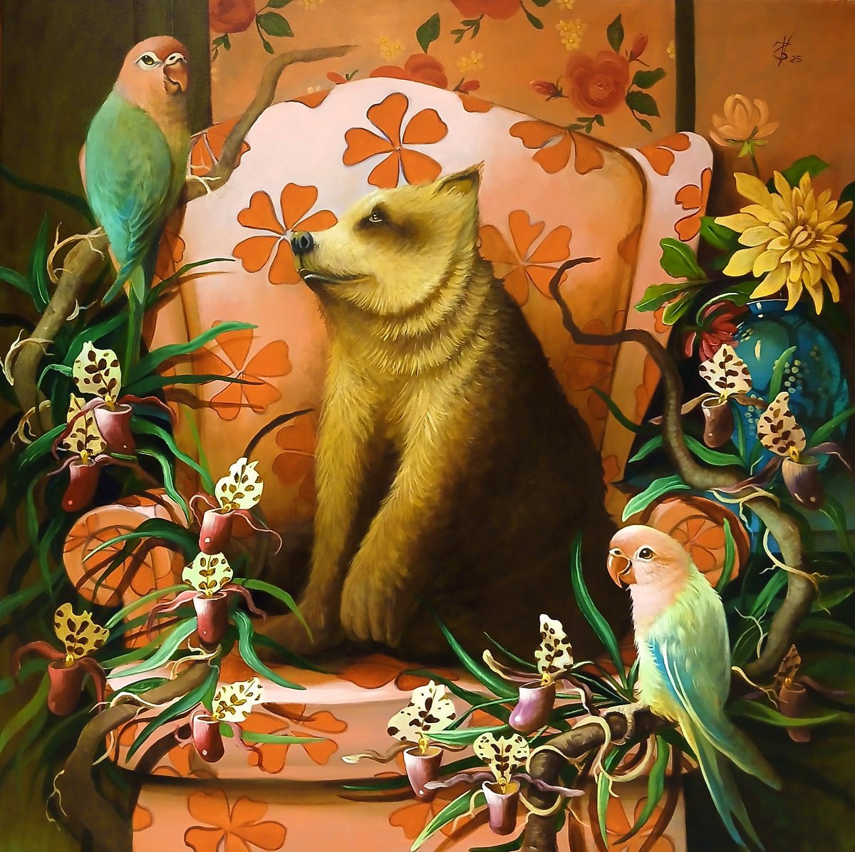 Surrealistic Animal Acrylic Painting By Valentina Toma