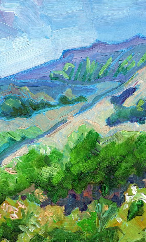 Rolling Hills - Derbyshire Landscape by Mary Kemp