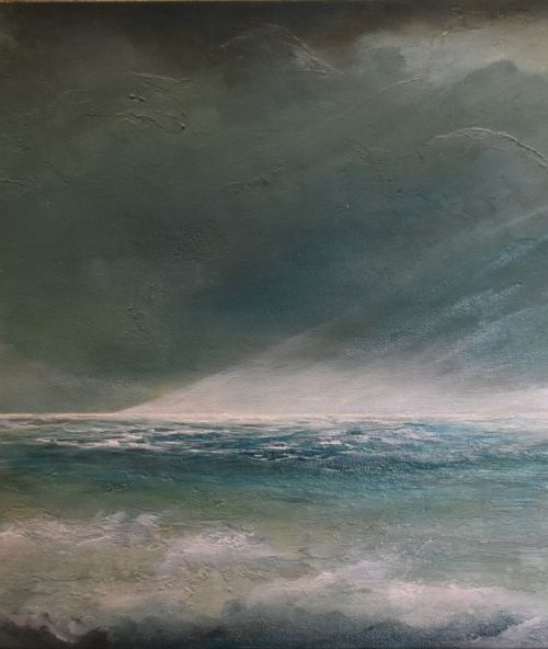 Serenity Seas Seascapes Ocean paintings Water paintings Waves by Tamara Bettencourt