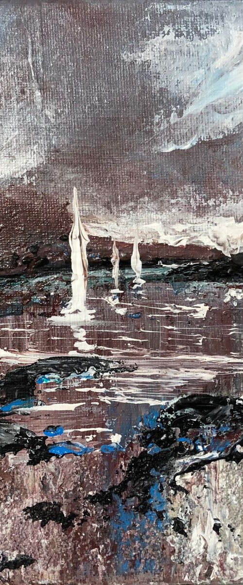 The hidden cove in a square frame by Marja Brown