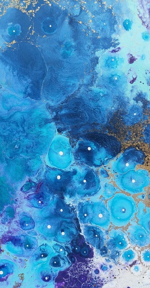 Breeze - Small Original Abstract Painting by Pauline H