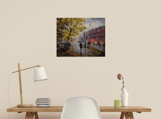 "Walk under the rain"