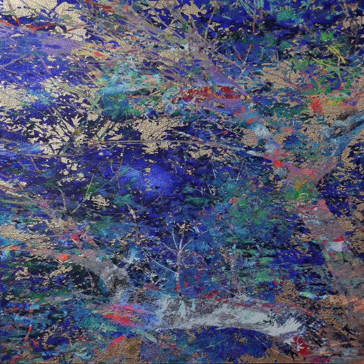 Landscape Painting By Karin Vermeer, 63 X 63", Illuminated Sky, Original Artwork