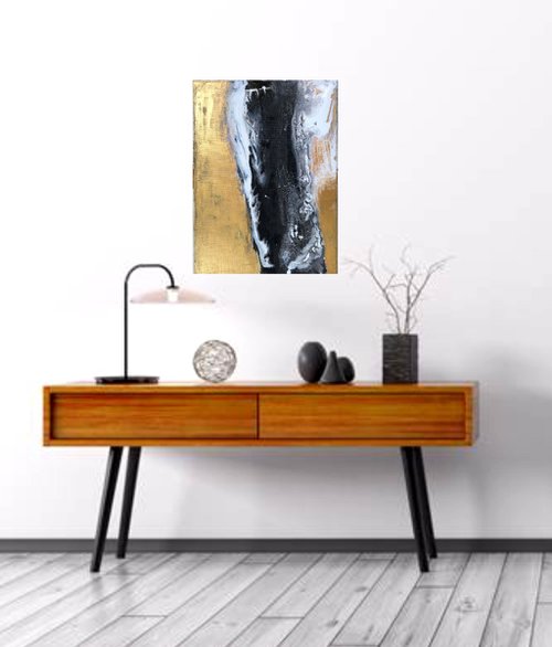 Abstract 'Gold Rush III' by Maxine Anne  Martin