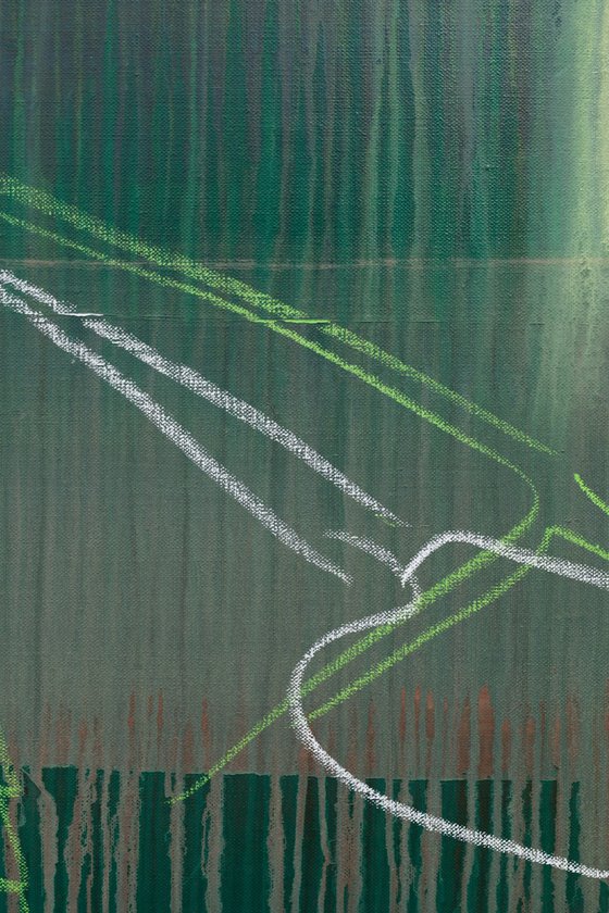 Monstera Double Shadows Green White