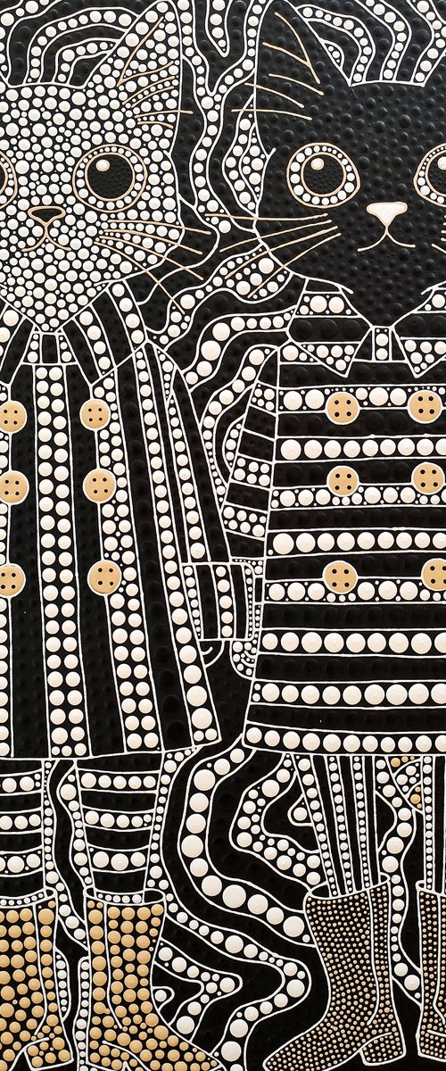 Black and White Friendship by Oxana Lazari