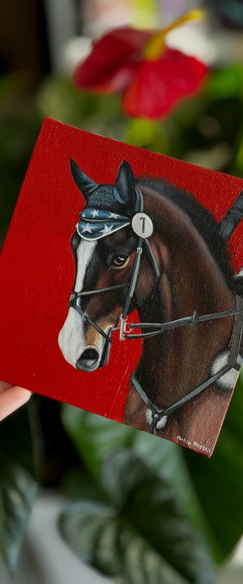 Horse Portrait 18 by Anastasia Parfilo