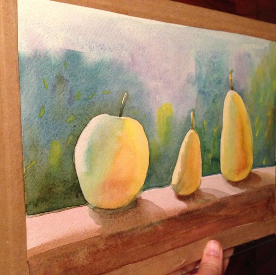 Fruit Pears painting