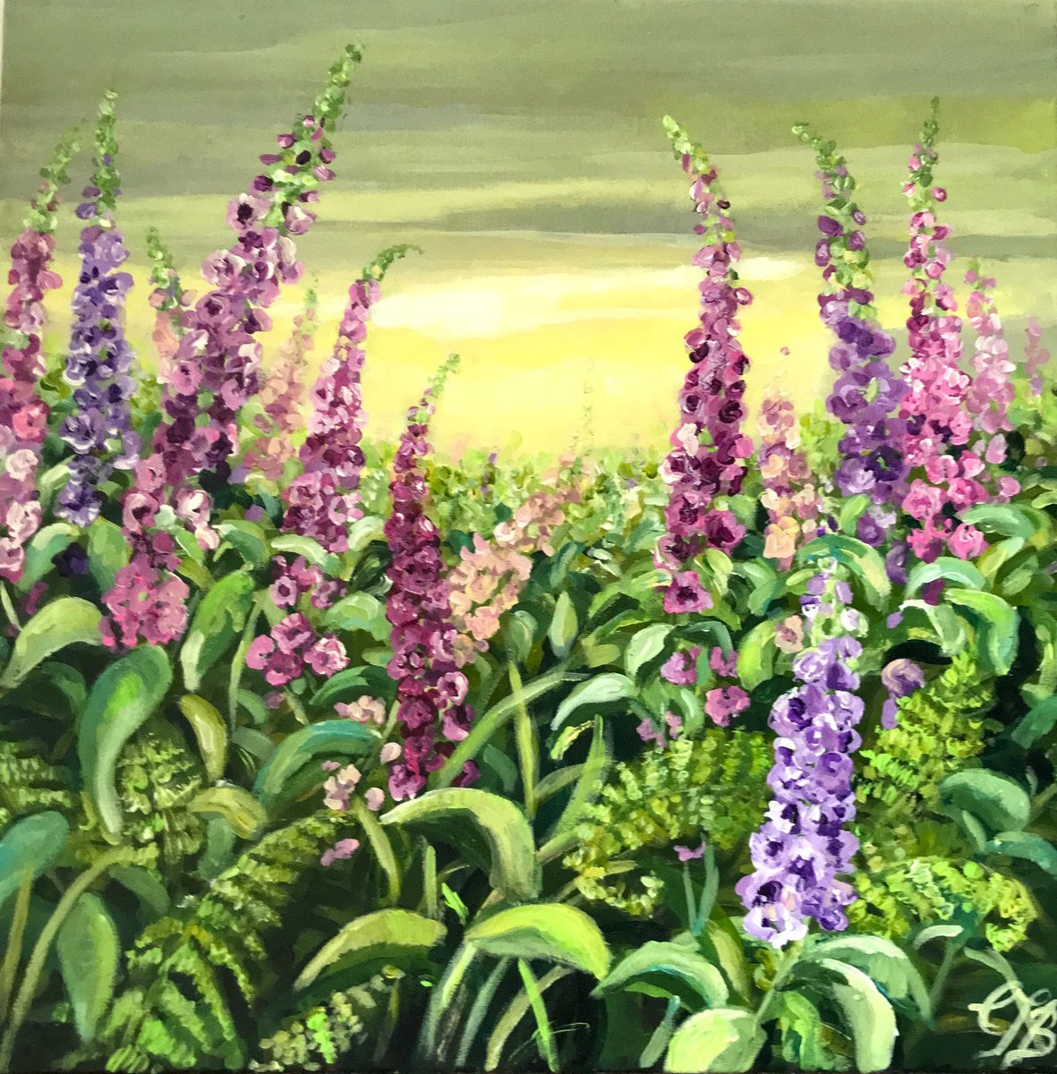 Foxgloves by Colette Baumback