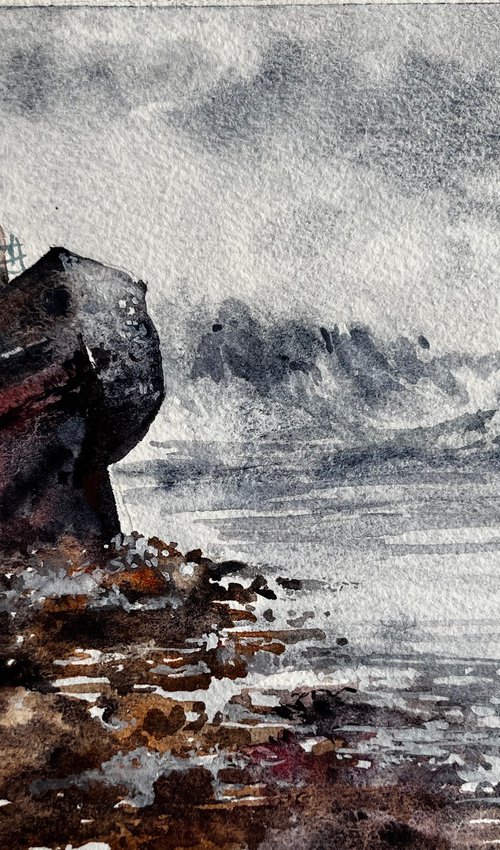 Sketches of Scotland#14/Corpach Shipwreck by Larissa Rogacheva