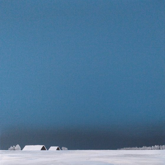 My polder covered with snow