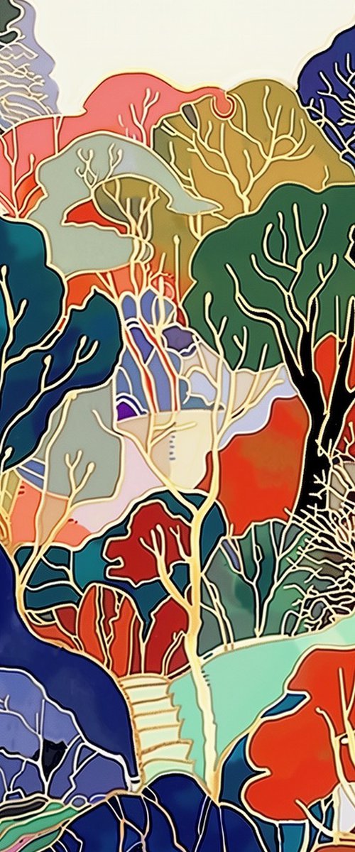 Autumn Over Shanghai Hills #1 by V+V Kniazievi