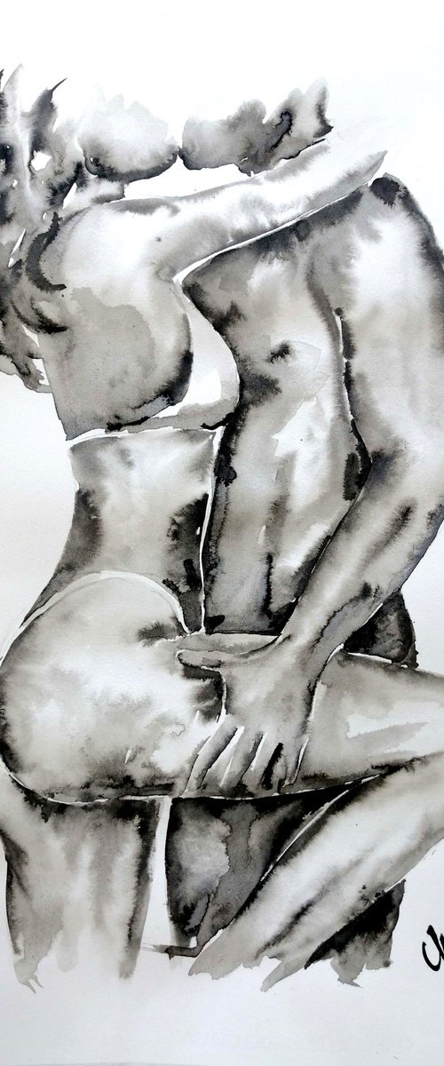 Lovers embrace XIV by Mateja Marinko