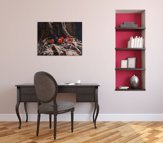 Autumn still life painting