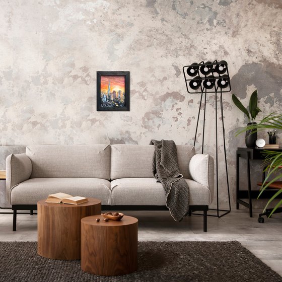 The Shard, sunset skyline