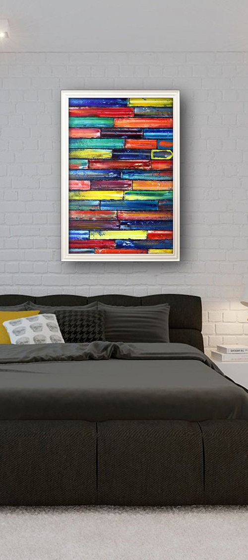 "Let's Get Away" - Original PMS Oil Painting On Wood - 24" x 36", Framed by Preston M. Smith (PMS)