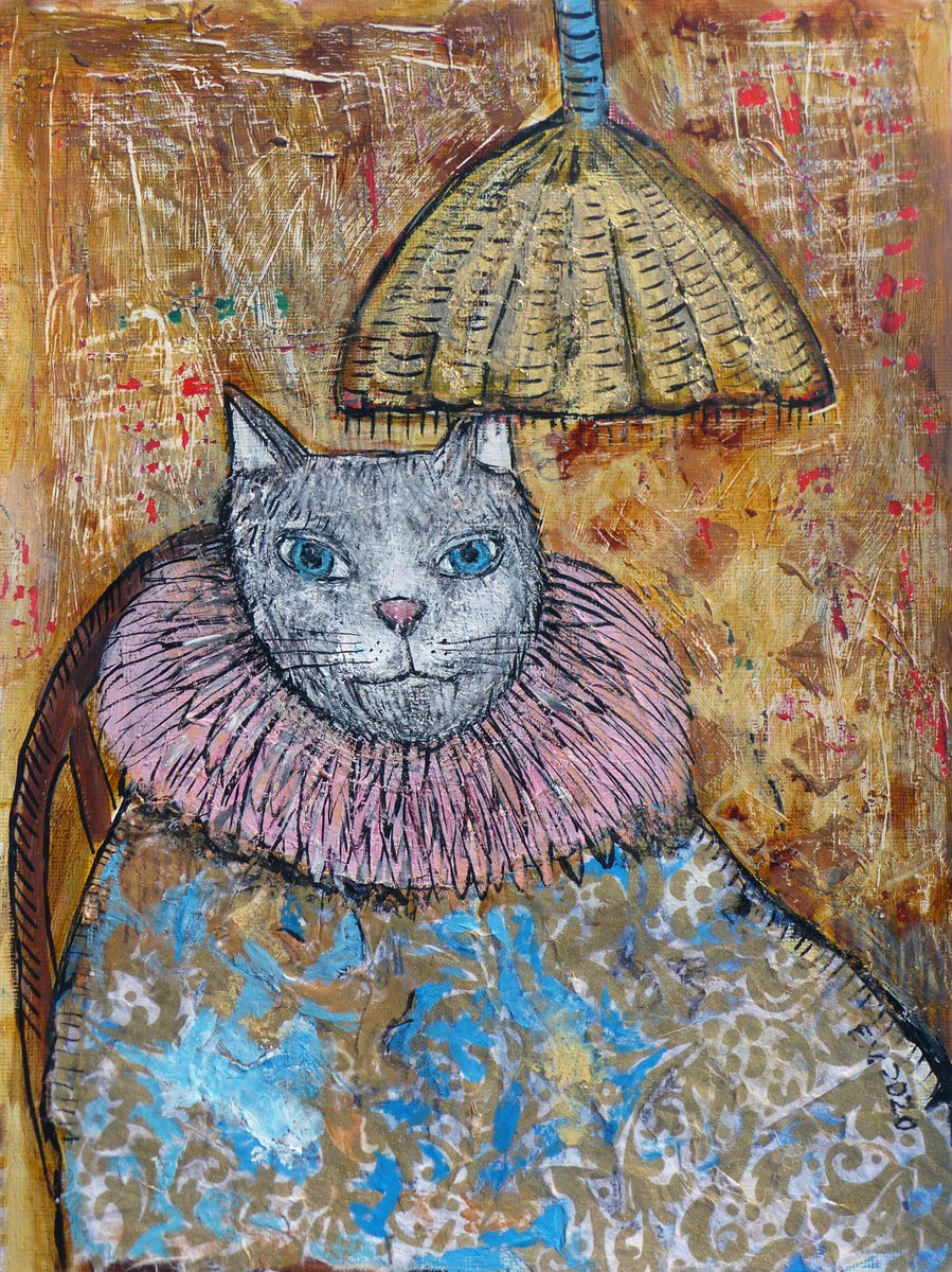 Persian cat by Elizabeth Vlasova