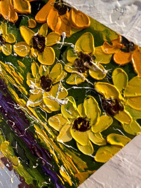 Provence Sunflower Field Art