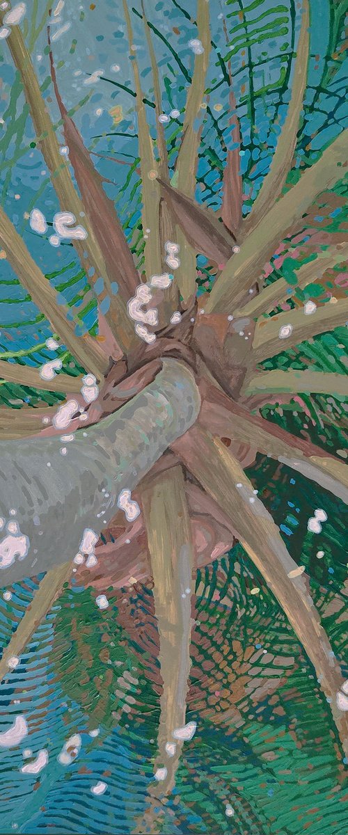 Palm Reflections- Calm Lake by Margaret Juul