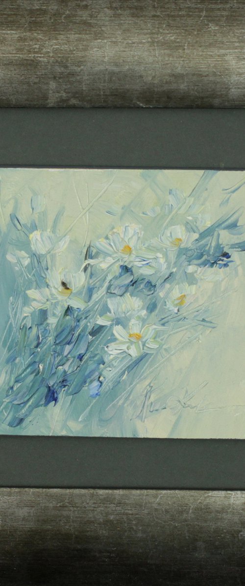 Delicate chamomiles by Margaret Raven