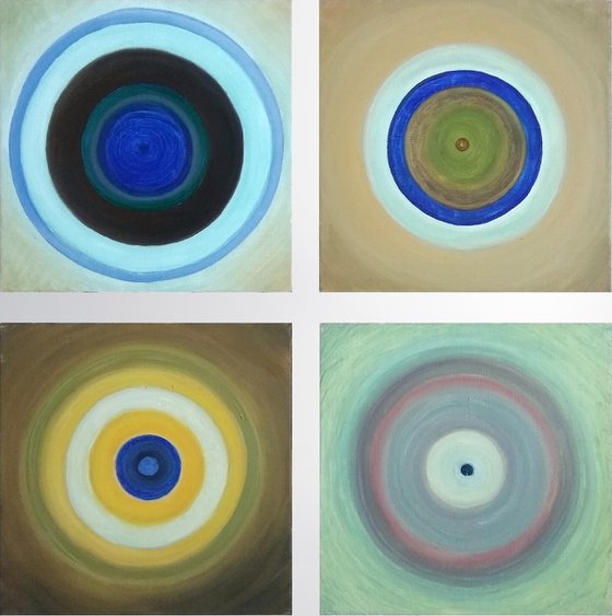 "Circles" polyptych