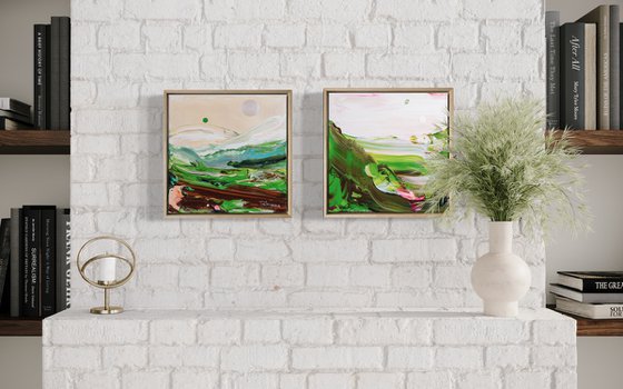 'Country no.38' diptych - FRAMED