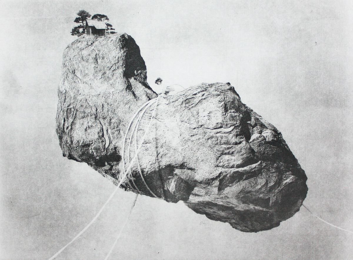 Surrealistic Landscape Etchings & Engravings By Jaco Putker, 13 X 10, The Grounds No.7, Original Artwork