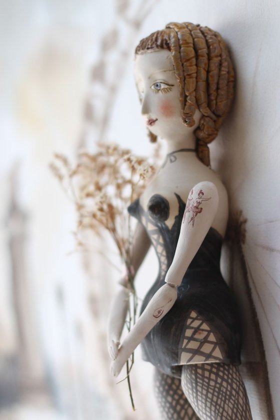 Girl with romantic tattoos , by Elya Yalonetski
