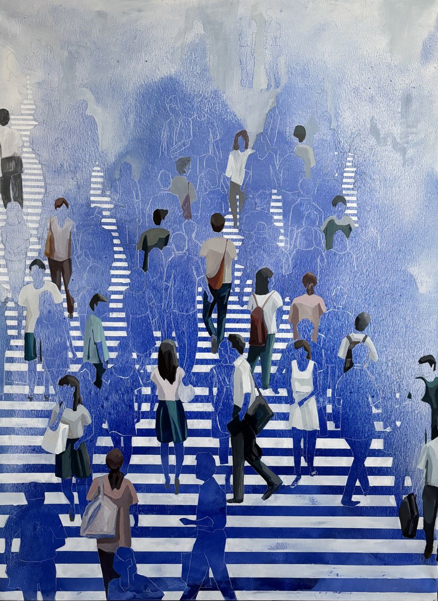 Urban And Pop Acrylic Painting , Seen, Therefore I Am By Martta Garcia, 38 X 51, Artwork For Sale On Artfinder