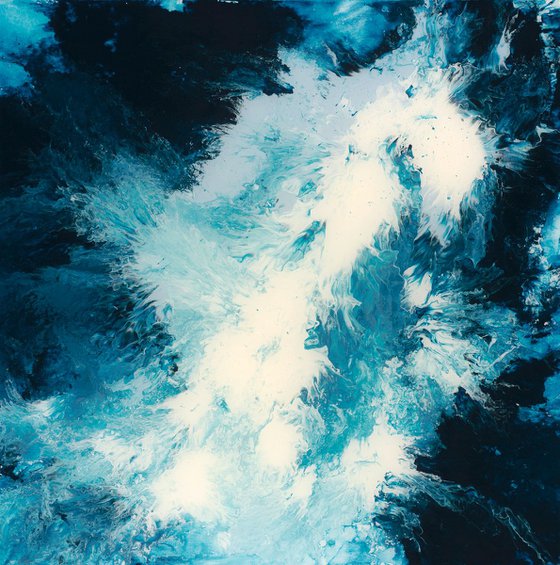 Frozen - Acrylics and Resin on canvas