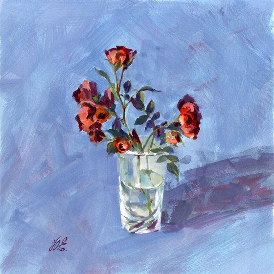 Small red roses
