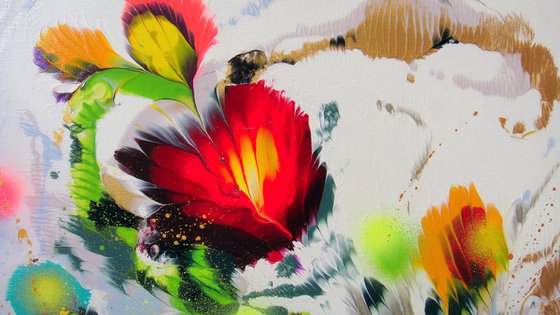 ”Happiness” Large Abstract Painting