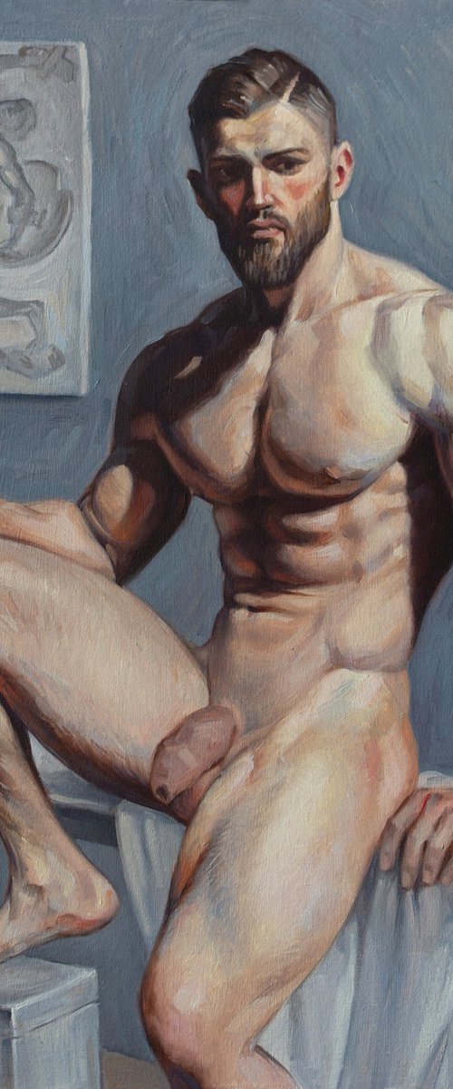 NUDE MALE MODEL #2 by Yaroslav Sobol