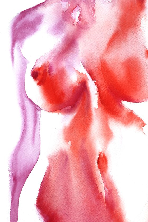 Nude painting "In Fluid Form XVII"