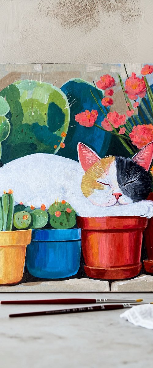 Siesta Among Blossom by Anastasia Mamoshina