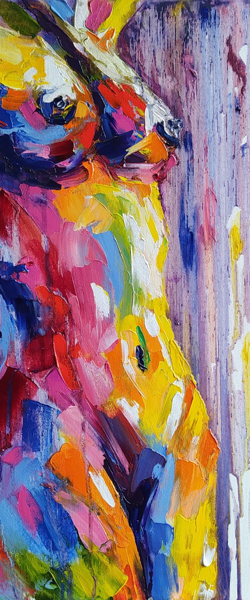 Instant - erotic, nude, woman, woman body,  girl, oil painting, body, nu by Anastasia Kozorez