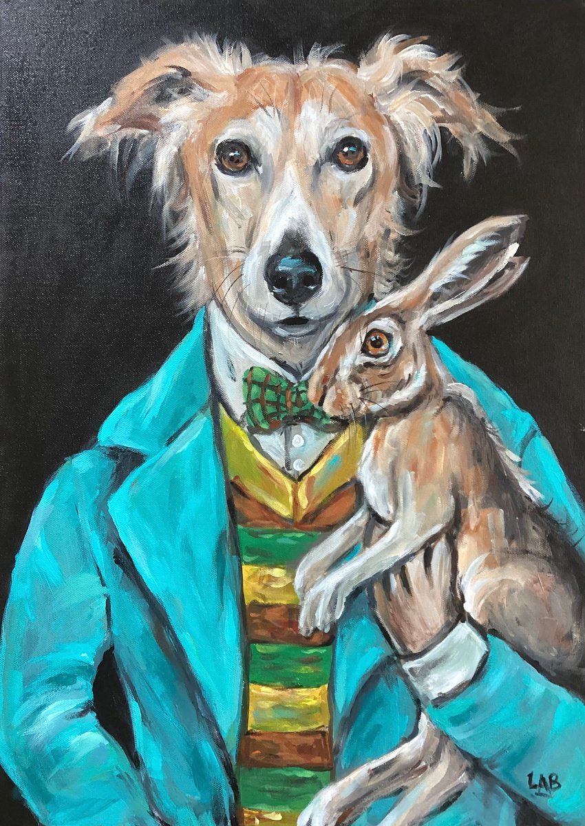 Hare Of The Dog By Louise Brown, 17 X 24, Artwork For Sale On Artfinder